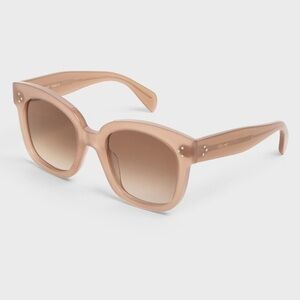 Oversized Celine Square Sunglasses in Milky Hazelnut